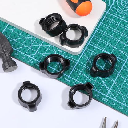 6 Pcs Car Phone Mount Replacement Parts, Tightening Nut for Replacement Car Mount Screw Black Mobile Phone Repair Mounting Bracket for 17mm Ball Joint Fixed Adapter Ring