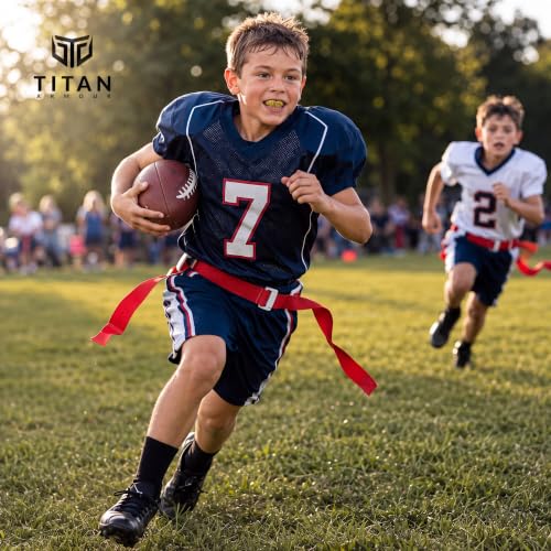Mouth Guard Boxing, Dual-Layer Boil & Bite Mouthguard, Adult | Premium Dual-Layer | Case Included | Adult & Youth Custom-Fit Mouthpiece | Football, MMA, Hockey, Lacrosse, BJJ, Basketball - color: Solid Gold, size: Junior Under 11