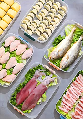 2 Layer Plastic Bacon Box, Deli Meat Saver Cold Cuts Fridge Keeper, Cheese Food Storage Container with Lid for Refrigerator, Shallow Low Profile Christmas Cookie Holder (pink) - color: pink