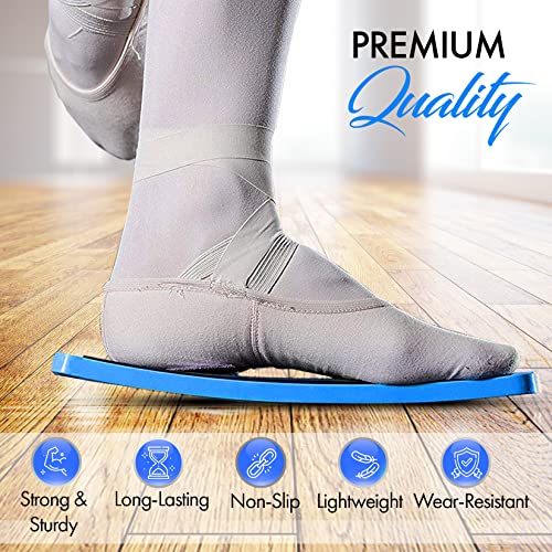 Turning Board for Dancers, Cheerleaders, Gymnasts, Ice Skaters | Improve Turns, Balance & Stability — Ballet Pirouette Trainer, Figure Skating & Gymnastics Practice Board - color: Blue