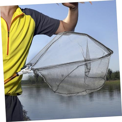 UPKOCH Detachable Triangle Fishing Net Head Stainless Steel Frame Portable Large Capacity Catching Basket Practical Replacement Mesh for Fish Lightweight and Strong Design