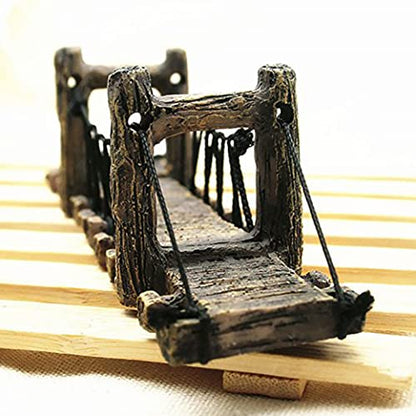 Hanging Bridge Aquarium Bridge Decor Resin Fish Hiding Ornament Underwater Landscape Fish Tank Hanging