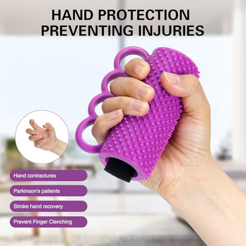 Hand Therapy Grip Ball for Hand Contracture & Stroke Arthritis Recovery - Exercise Strengthener for Weak Hands, Carpal Tunnel, Rehabilitation, Post-Surgery, Soft Squeeze Stress Relief Ball for Seniors - size: 1PC