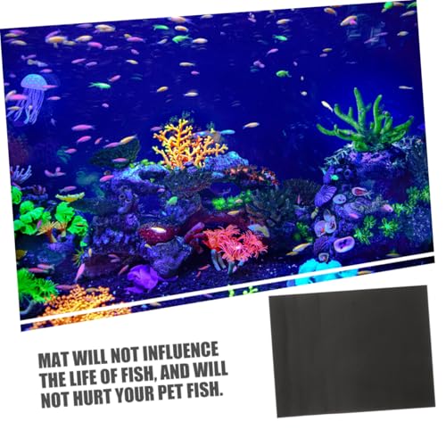 Abaodam 2pcs Fish Tank Mat Thickened Non- Cushioning Pad for Aquariums Base for Reptiles and Pet Fish Easy to Cut for