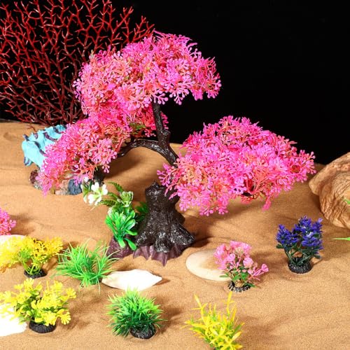 TOYANDONA 10pcs Plastic Fish Tank Plants Realistic Aquarium Decorations for Betta and Low-Maintenance and Versatile Aquarium Decor Underwater Aesthetics