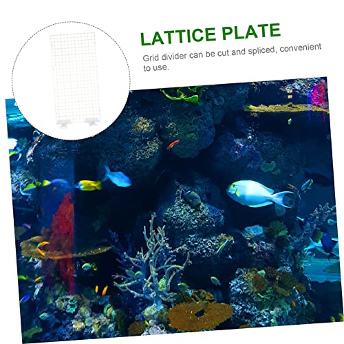 Betta Aquarium Supplies Spliced Lattice Plate Divider for Fish Tank Accessories Random Color - color: White