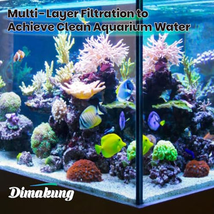 38 Pack Canister Filter Media Kit for Fluval 306 & 307 Aquarium Fish Tank, Including Bio Foam, Activated Carbon & Ceramic Rings, 2 Sets Filter Bio Media Maintenance Bundle