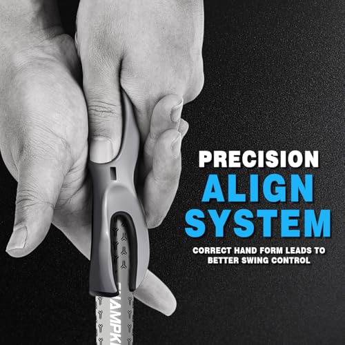 CHAMPKEY Professional Golf Grip Trainer - Perfect Golf Training Aid for Proper Hand Positioning and Grip - Suitable for Standard Size Golf Grip