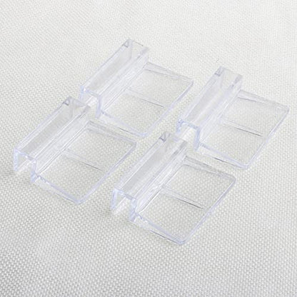 esowemsn 10pcs 12mm Clear Acrylic Aquarium Glass Cover Clip Aquarium Lid Clips Clamp Fish Tank Cover Holder Acrylic Support Holder Best for Aquarium Fish Tank