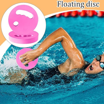 Water Exercise Discs Ergonomic Grip Aqua Exercise Equipment | Swim Aerobic Fitness Disc for Women Adults Youth Teens Beginners Pool Fitness Exercise Training Workout - color: Pink