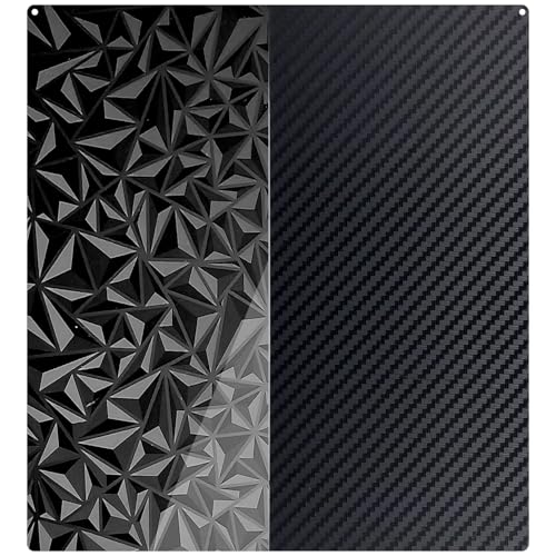 Upgraded Tina2S Build Plate 110x120mm Flexible Spring Steel PET PEO Sheet Printing Platform Heated Bed Replacement for Entina 3D Printer - size: 110x120mm, style: Black PEO+PET