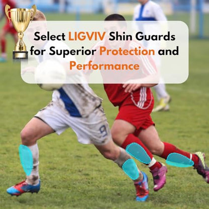 Soccer Shin Guards - Carbon Fiber Shin Pads with Portable Carrying Case for Men, Women, Youths, Kids, Size L M S - size: Medium