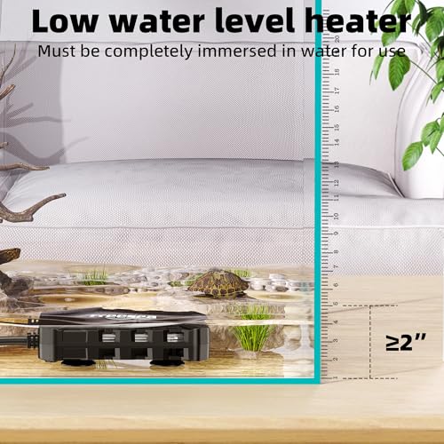 Aquarium Fish Tank Heater: 50W Small Submersible Aquarium Heaters with Adjustable Digital LED Controller Leaving Water Automatic Stop Heating for 5-10 Gallon Betta Turtle Freshwater Saltwater - size: 50W(5-15gallon)