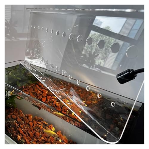 LZMZMQ Custom Size Aquarium Lid, Clear Acrylic Sheet Fish Tank Canopy, Home Outdoor Porch Anti-Fish Jump Cover, Avoid Cat Catching Fish, Top Mount(L50xW30cm/19.7x11.8in) - size: L50xW30cm/19.7x11.8in