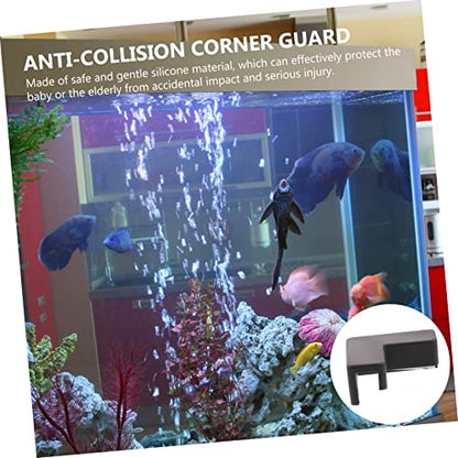 6pcs Soft Corner Guards for Fish Tank Edges -Collision Protectors for Pet Carriers Furniture Safety Right Angle Design Comfortable Touch