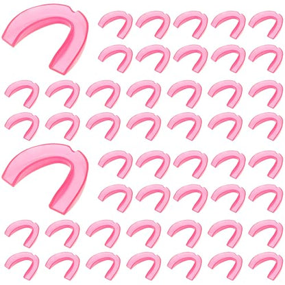 Kathfly 50 Pcs Football Mouth Guards Bulk Sports Mouthpieces - color: Pink