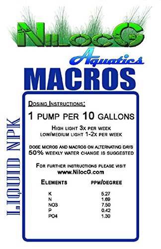 NilocG Aquatics Liquid Refill Set - 2 Liters, Aquarium Plant Dosing, Aquarium Fish Tank Nutrient Dosing