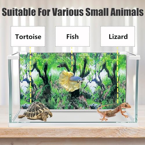 Fish Aquarium Background Poster Beach Fish Backdrop for Aquarium 10 20 Gallon Tank Wallpaper Fish Tank Background Double Sides Fish Tank Stickers