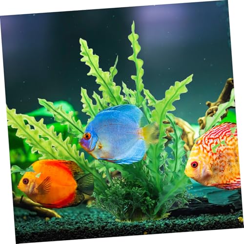 SUPVOX 2Pcs Fake Aquarium Grass Decorative Plants for Fish Tank Household Desktop Fish Tank Supply with Natural Style Safe for All Aquatic Animals