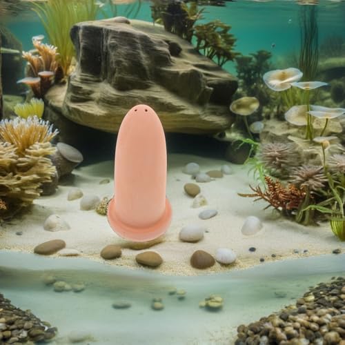 Shrimp Breeding Bucket 6.69X3.93X3.93In Lightweight Pottery Clay Aquarium Decoration Fish Spawning Cone Water Purifying Breeding Tool for Angelfish and Shrimp