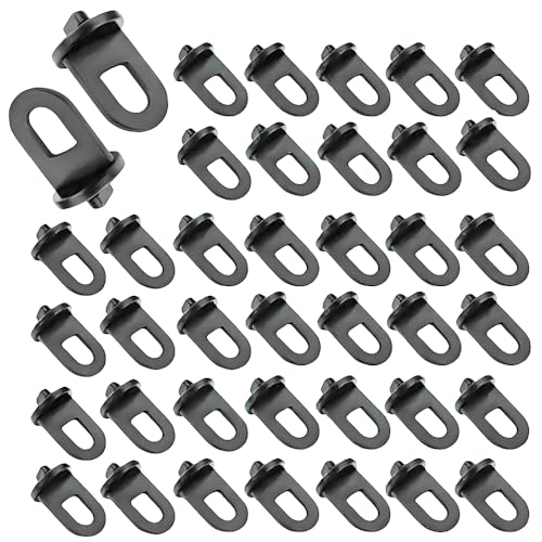 Greenhouse Twist Clips Black Plastic Greenhouse Hooks Plant Hangers Greenhouses Shading Fixing Clips Track Hooks for Greenhouses Bubble Wrap Hole Diameter 0.32 inch 40 Pieces
