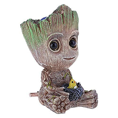 SLOCME Aquarium Groot Air Bubbler Decorations - Oxygen Pump Resin Crafts for Aquarium Fish Tank Decor,with Air Bubbler Stone for Aquarium