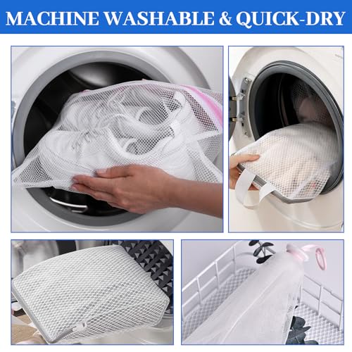 FSWCCK White Mesh Fabric, 62 x 59 Inch Soft Mesh Netting Slightly Stretchy for Shopping Bag, Backpack Pocket and Straps and Netting Clothes (White) - color: White