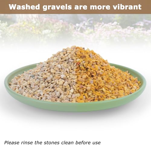 45Lb 1/5Inch Natural Pea Gravel for Landscaping,Decorative Aquarium Gravel,Terrarium Rocks for Fish Tank Stones for Vases Filling DIY Project Garden Indoor Outdoor