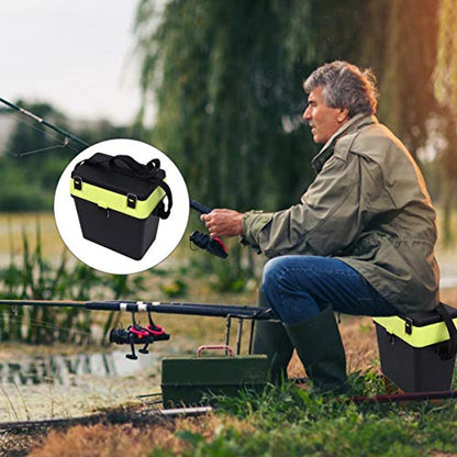 Fishing Box Comfortable Seat Fishing Storage Container for Live Fish Lightweight Portable for Anglers