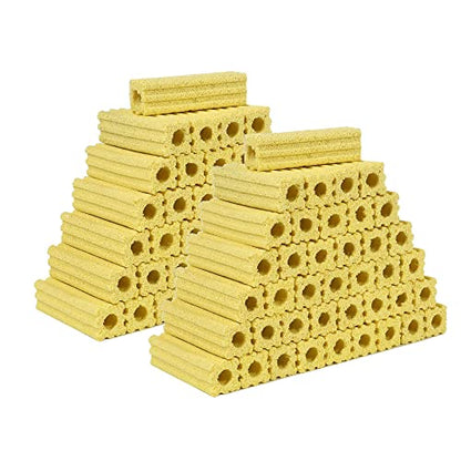 108pcs 3.8 Inch Aquarium Ceramic Bio Filter Media,Ceramic Bio Media Blocks for Fish Tank and Koi Pond (Small Block 108pcs)
