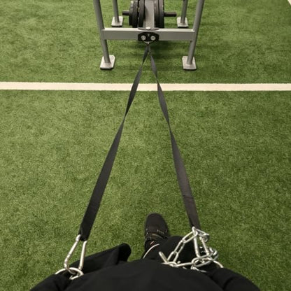 Weighted Training Waist Belt for Pulling Sled and Tires,Weight Sled Pulling Strap,Sled Trainer Pull Leash of Sled Harness,Pulley Strap for Strength Speed Agility Training - style: Strap 1
