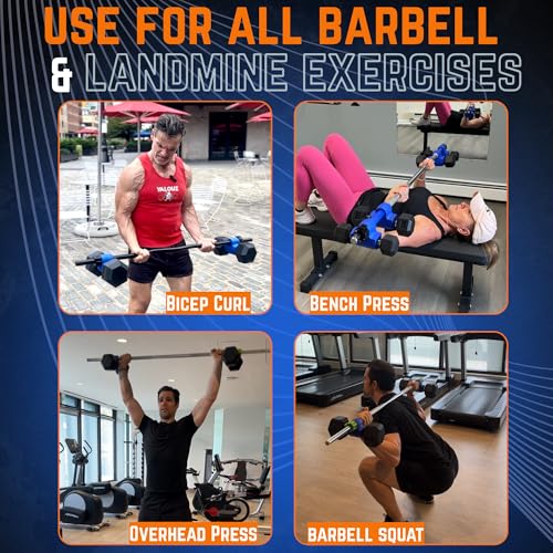 Dumbbell Converter to Barbell For 1" Bars, 500lb, Black w/Collars - color: Black (for standard 1" bar)