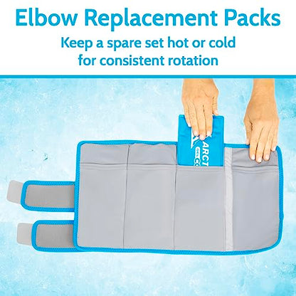 Arctic Flex Gel Replacement Packs - Ice Packs Reusable for Elbow Ice Brace - size: Elbow