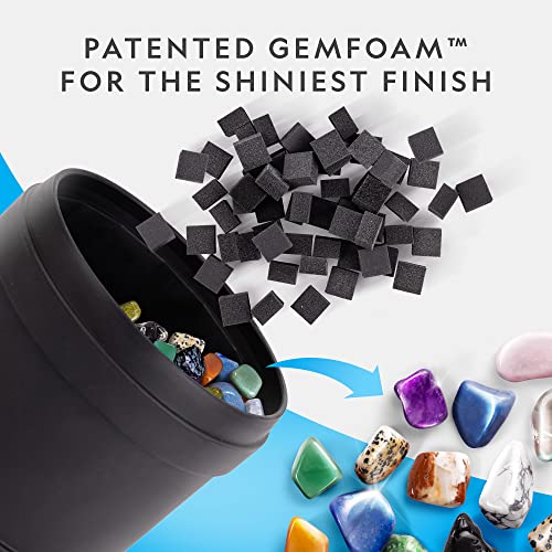 National Geographic Hobby Rock Tumbler Kit – Durable Leak-Proof Rock Polisher with 7-Day Timer, Complete Rock Tumbling Kit with Grit, Jewelry Settings & GemFoam Polish, Educational STEM Science Kit - style: Hobby Kit with GemFoam