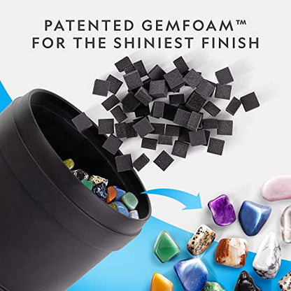 National Geographic Hobby Rock Tumbler Kit – Durable Leak-Proof Rock Polisher with 7-Day Timer, Complete Rock Tumbling Kit with Grit, Jewelry Settings & GemFoam Polish, Educational STEM Science Kit - style: Hobby Kit with GemFoam