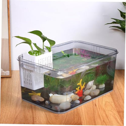 BESPORTBLE 2pcs Aquarium Plant Holder Baskets White Aquatic Plant Cup Fish Tank Holder Aquarium Supplies
