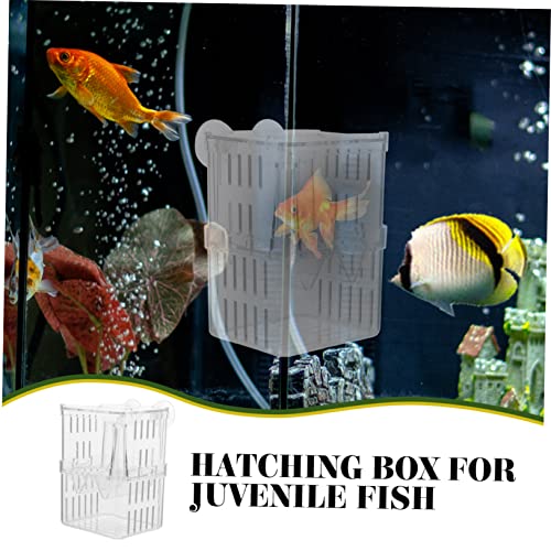 Toddmomy 4pcs Aquarium Fish Box Fish Incubator Boxes Small Tank Separation Container Plastic Breeding