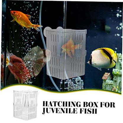 Toddmomy 4pcs Aquarium Fish Box Fish Incubator Boxes Small Tank Separation Container Plastic Breeding