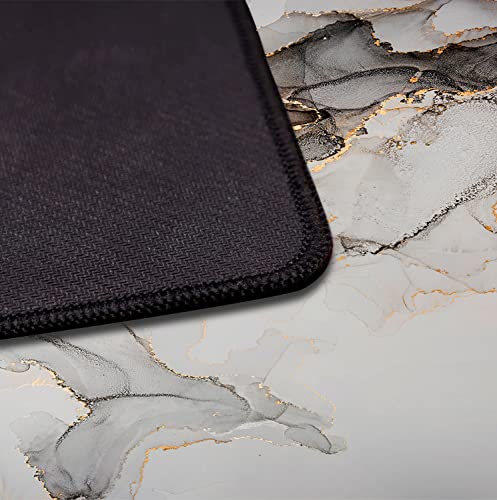 Large Expanded Marble Patterned Mouse Pad, Non Slip Rubber Keyboard Pad | The Surface Of The Mouse Pad Is Designed With Fiber Woven Material, And The Base Is Made Of Natural Anti Slip Rubber. - color: Marble