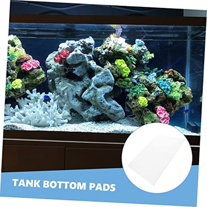 Abaodam Shockproof Thickened Fish Tank Mat Durable Aquarium Pad for Skid Resistance and Leveling Base for Fish Tanks Easy to Use - color: White
