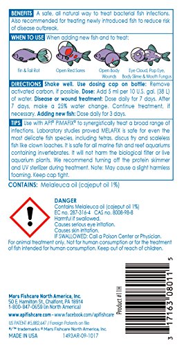 API MELAFIX Freshwater Fish Bacterial Infection Remedy 8-Ounce Bottle - size: 8-Ounce