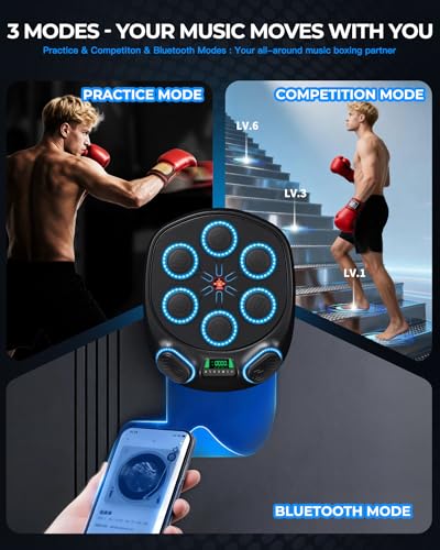 Smart Music Boxing Machine | 8 Target&Interactive Punching Trainer