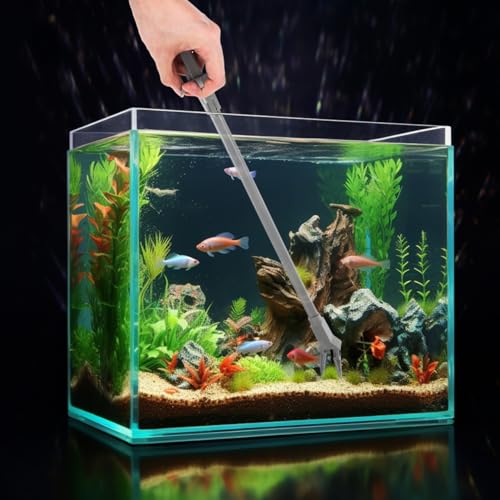 IMIKEYA Curved Tweezers for Aquatic Plants Ergonomic Plastic Tongs for Fish Tank Plant Maintenance Resistant Trimming Tool Aquariums
