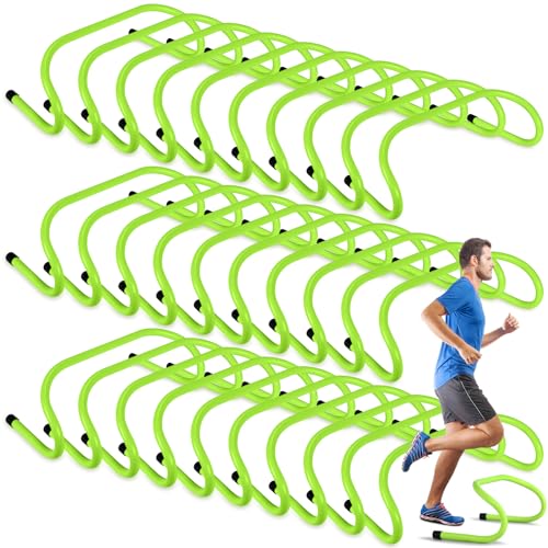 Wettarn 30 Pcs 6" Speed Agility Training Hurdles - color: Green