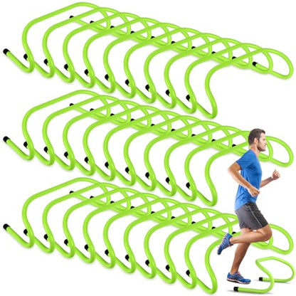 Wettarn 30 Pcs 6" Speed Agility Training Hurdles - color: Green