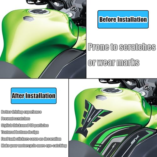 For Ninja 1100SX SE ABS Ninja 1000SX Z1000SX 2020-2026 Accessories Side tank pads tank knee pads traction pads tank protection decals