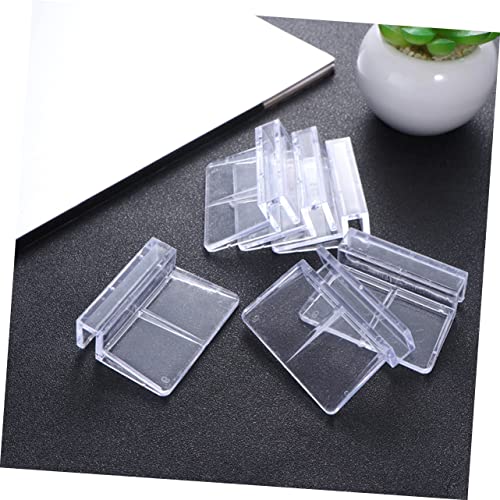 POPETPOP 10pcs Acrylic Aquarium Bracket Fish Tank Support Holder Clear Rack for Glass Covers Suitable for Small Pets