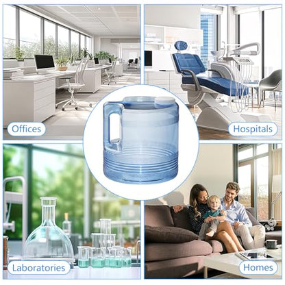 1 Gallon 4L Distilled Water Container, Replacement Distilled Water Jug for Countertop Water Distiller Machine, Home Beauty Plastic Carafe Bottle(1,Blue)