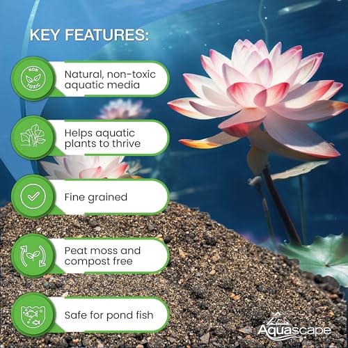 Aquascape Pond Plant Potting Media, Nutrient-Rich Aquatic Soil for Water Gardens, Supports Strong Root Growth, 215 Cubic Inches, 89002 - size: 215 cubic inches