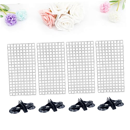 2sets Aquarium Divider Plate for Fish Tank Lattice Panel Spliced and Suction Cup Random Color